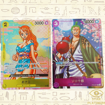 Nami OP06-101 Zoro OP05-067 Promo Japanese ONE PIECE Card 2nd
