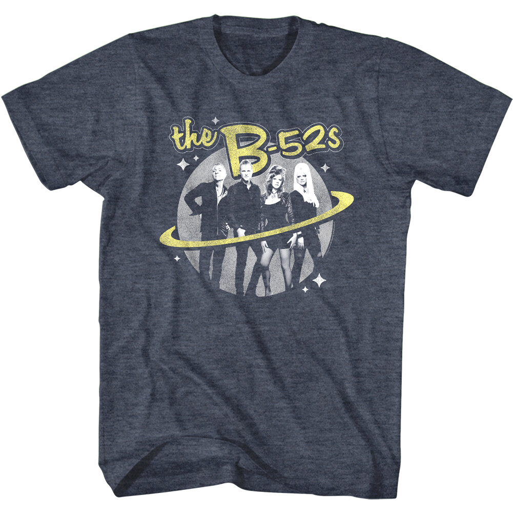 The B52s Planetary Logo Men's T Shirt New Wave Band 70s Rock n