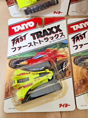 RARE Taiyo Tyco Fast Traxx Pull Back Motor Mini Car Lot of 4 NEW