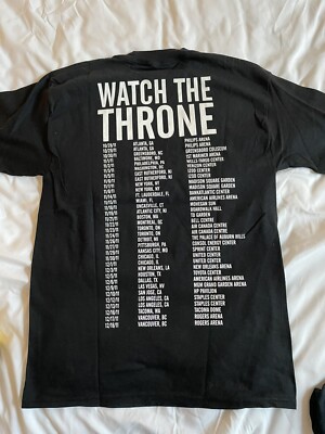 KANYE WEST VINTAGE 2011 WATCH THE THRONE T-SHIRT SIZE MEDIUM BRAND