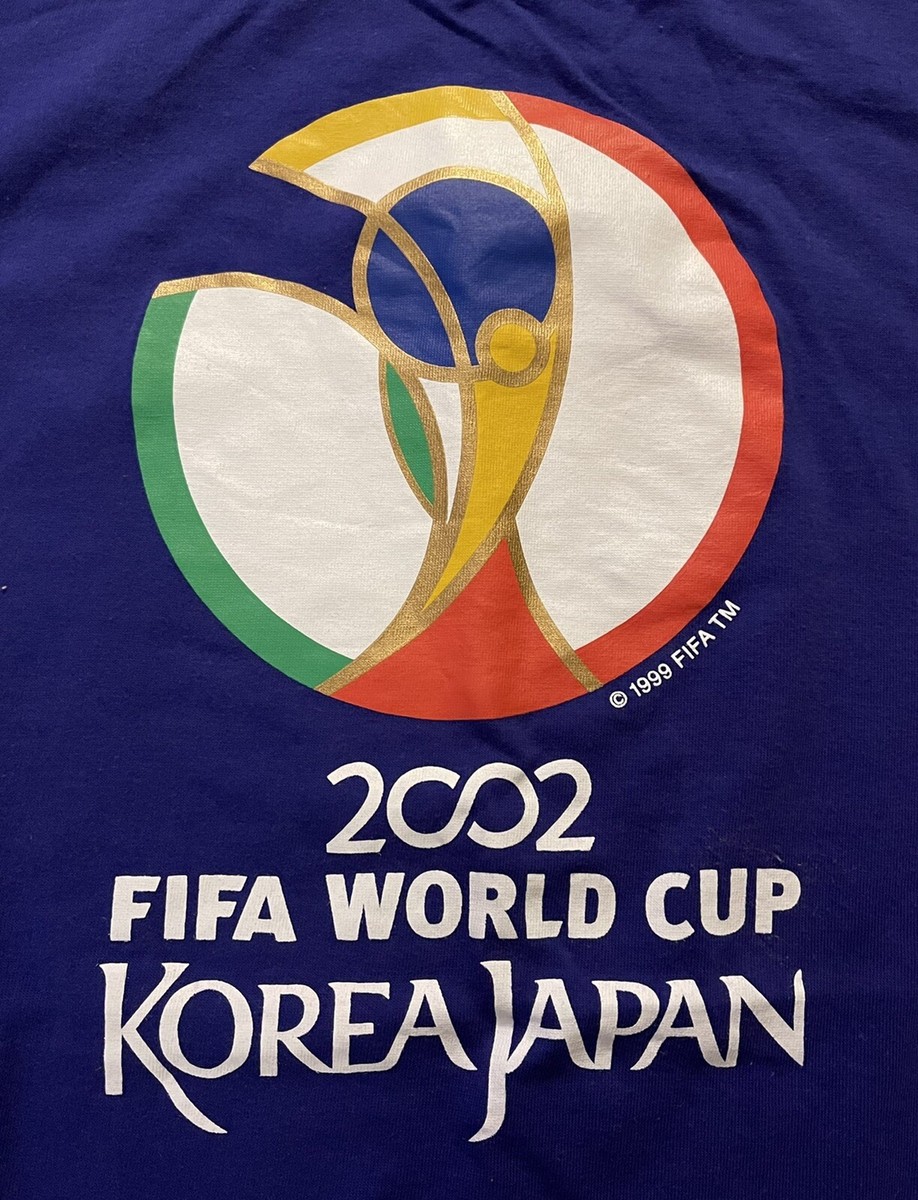 2002 Korea Japan FIFA World Cup Official Licensed T-Shirt Purple