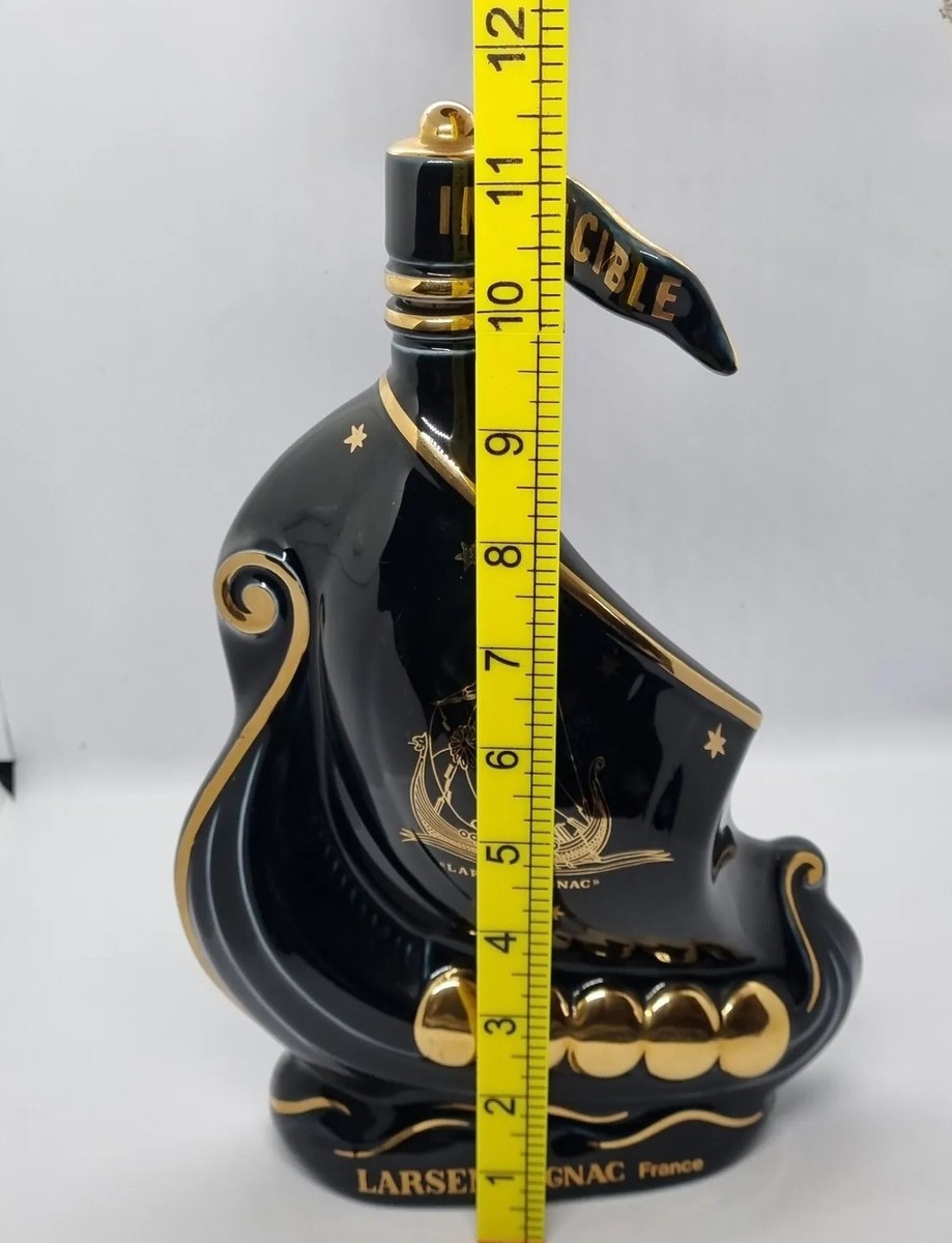 Rare Larsen Cognac Viking Ship Invincible Edition Black And Gold