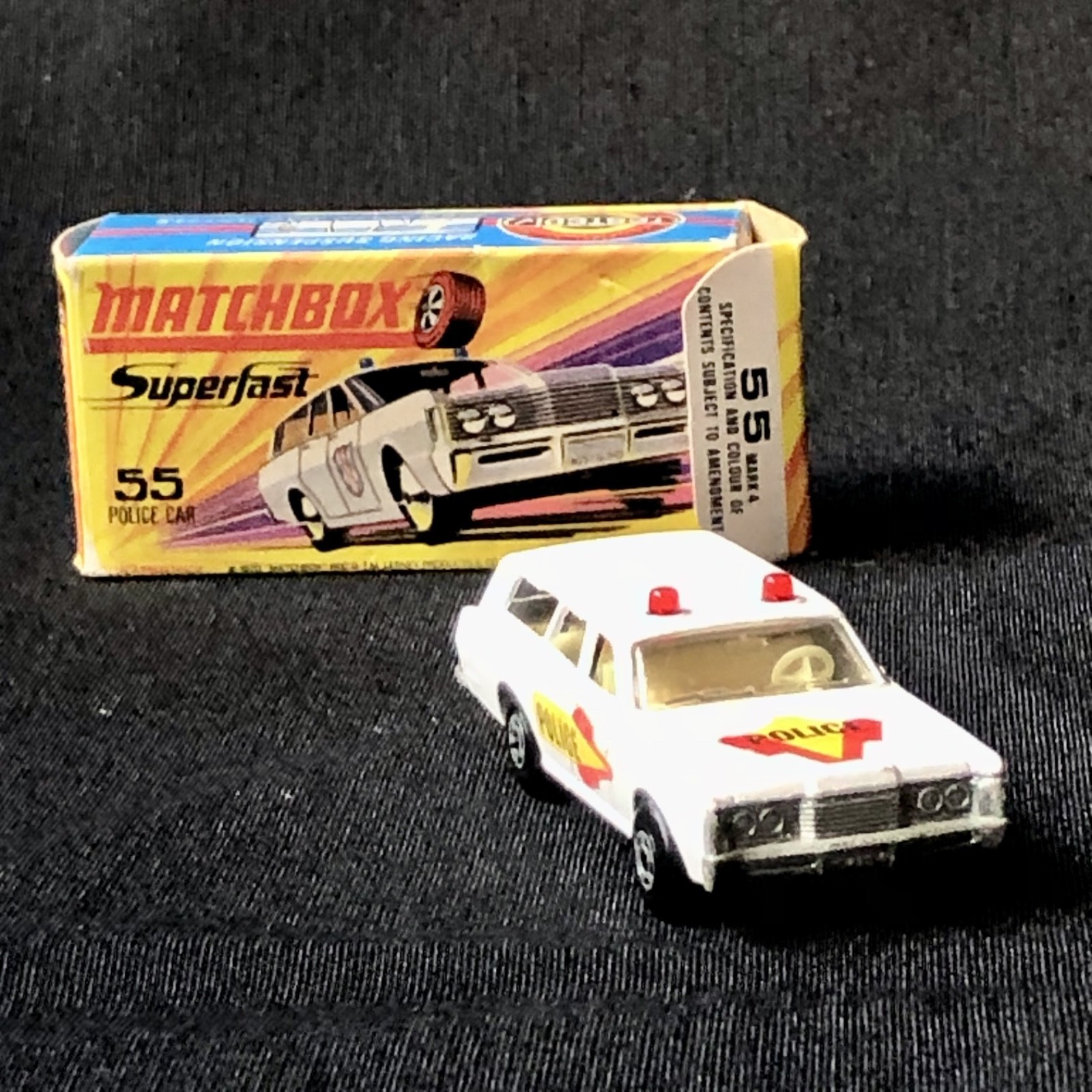 Matchbox 55d, Mercury Police Car - Free Price Guide & Review