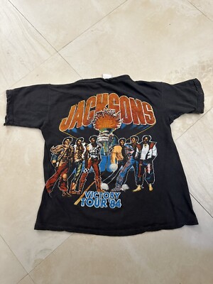 Vintage Michael Jacksons Victory Tour T-Shirt Size Small 1984