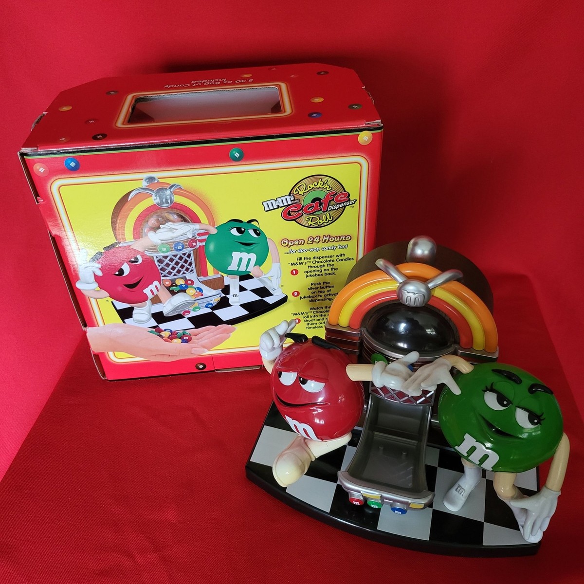 M & M Rockin Cafe Roll Candy Dispenser First Limited Edition | eBay