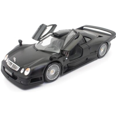 1998 MERCEDES BENZ CLK-GTR STREET VERSION MATTE BLACK 1:18 SCALE
