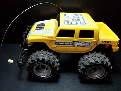 NIKKO Hummer H2 Yellow RC Car 10” 4.8 Volt 2WD Truck UNTESTED NO