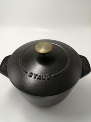 STAUB 16 La Cocotte DE GOHAN La Mer Black Pot | eBay