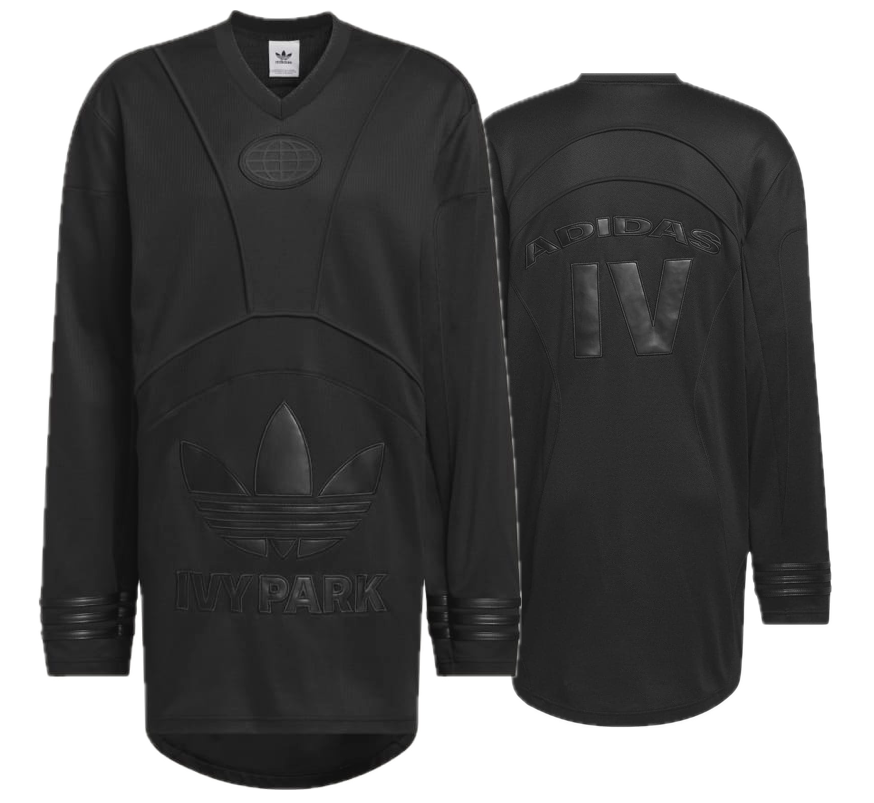 adidas Originals Ivy Park Jersey Triple Black Mesh Top Beyonce