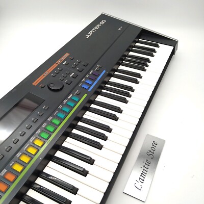 Roland Jupiter 50 Keyboard Synthesizer Digital Japan Black 76 Keys