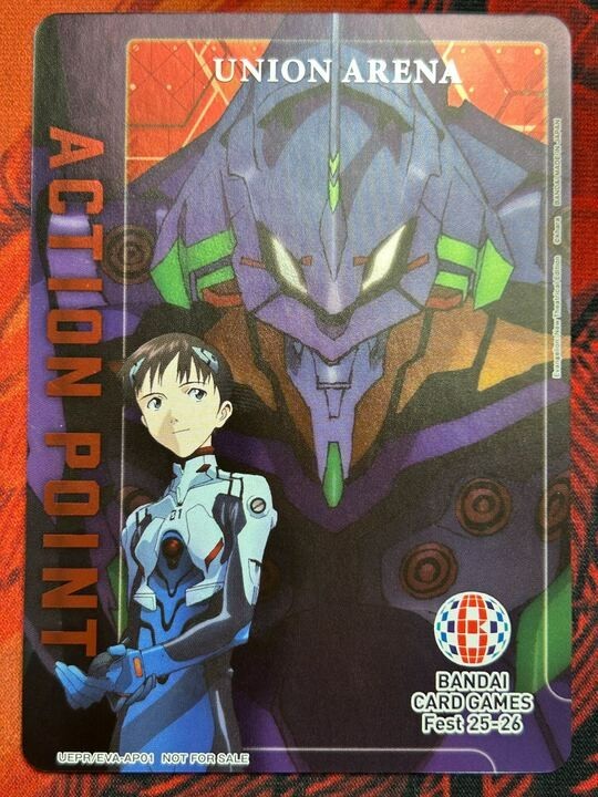 Union Arena TCG - Action Point Card (Evangelion) BANDAI Games Fest