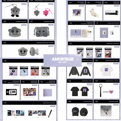 JISOO AMORTAGE MD MERCHANDISE PRE-ORDER BLACKPINK OFFICIAL