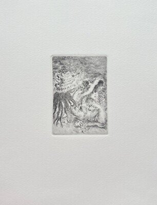 Pierre-Auguste Renoir LE CHAPEAU EPINGLE Signed Etching PINNING