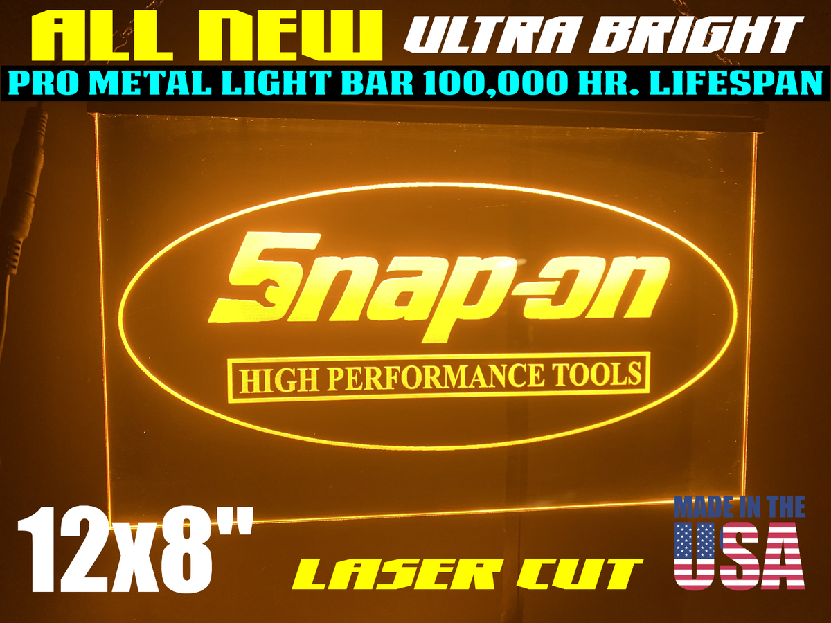 Snap On tools Led Light Sign / shop / garage | eBay