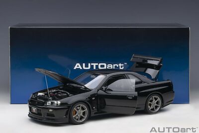 1/18 Nissan Skyline GT-R R34 V Spec II 2001 Black Pearl Model by