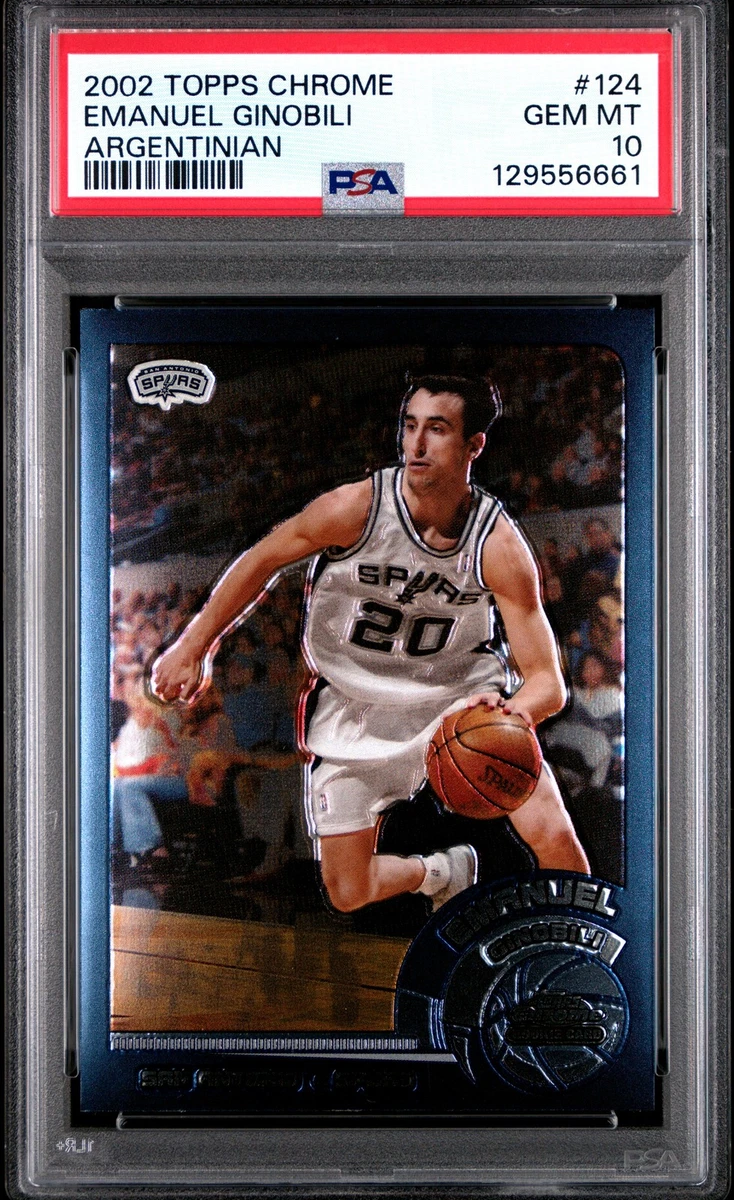 Manu Ginobili Professional Sports Authenticator (PSA) Basketball