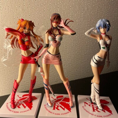 Shin Evangelion Limited Edition Race Queen Figure Asuka & Mari