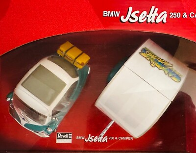 BMW Isetta 250 & Camping Trailer, By Revell, 1/18, Nice Green