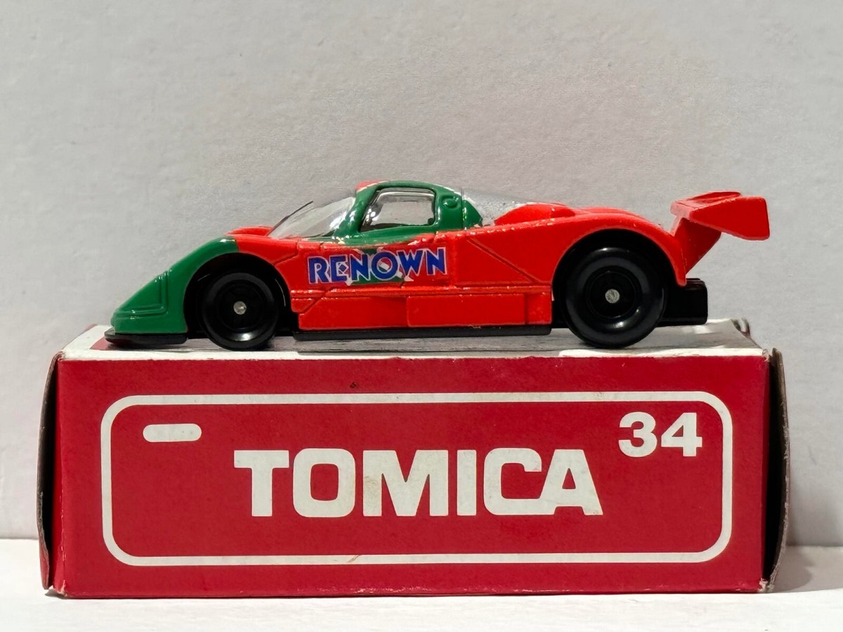 Tomica Red Box Japan Mazda 787B Made in Japan Mint no.34 with