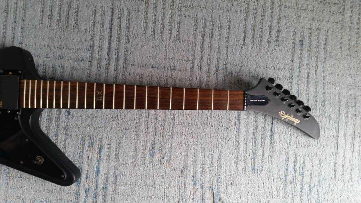 Electric Guitar Epiphone Goth 1958 Explorer Matte Black Finish | eBay