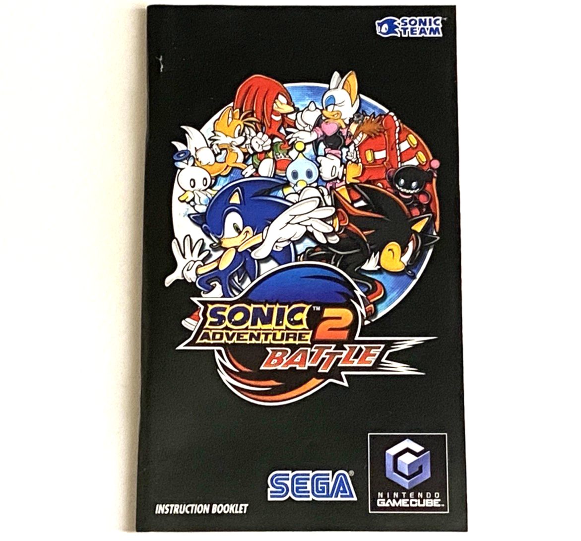 Sonic Adventure 2 Battle Manual Only NO GAME Nintendo GameCube