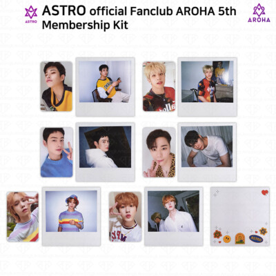 ASTRO 5th Official Fanclub AROHA Membership Kit Photocard Polaroid