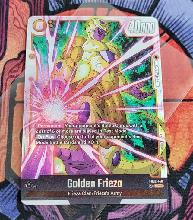 Golden Frieza SCR FB02-140 Secret Rare Dragon Ball Fusion World