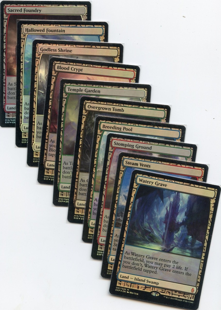 MTG: Complete Set of Shock Lands (10 Dual Lands) - Zendikar