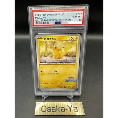 PSA 10 Pikachu 242/SV-P Pokemon Illustration Contest 2024 Promo