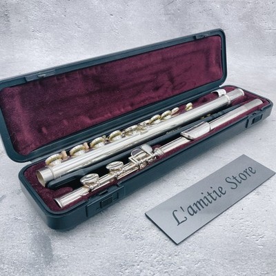 YAMAHA Student Flute YFL-221 Case Nickel Silver Plated Japan