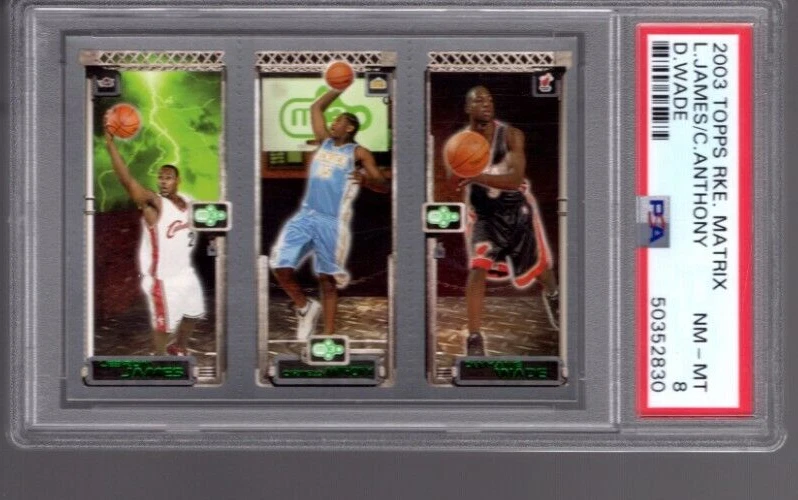 2003-04 Topps Rookie Matrix - Carmelo Anthony/LeBron James/Dwyane