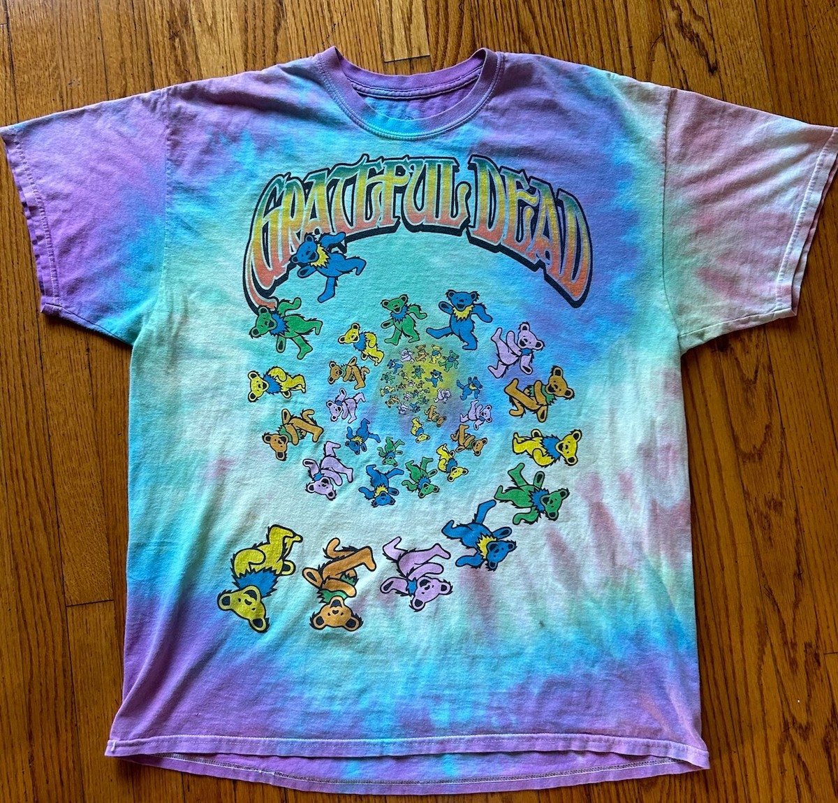 Vintage 90's Grateful Dead T-Shirt XL Tye Dye Dancing Bear | eBay