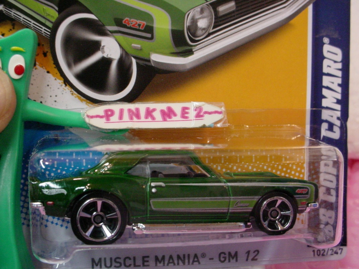 2012 i Hot Wheels '68 COPO CAMARO 1968 #102 ∞Forest GREEN∞MUSCLE