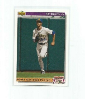 KEN GRIFFEY JR (Seattle) 1992 UPPER DECK MOST EXCITING PLAYER CARD
