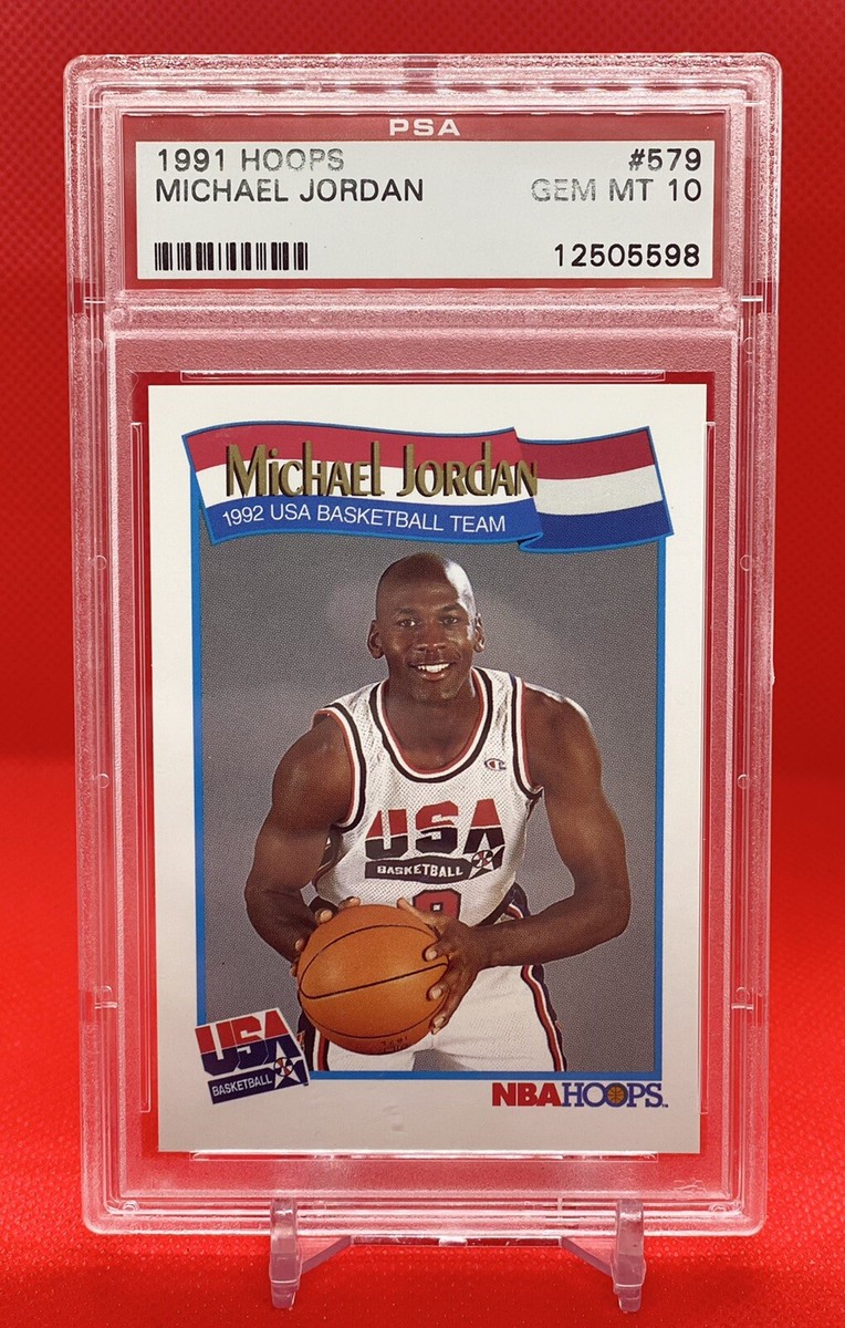 1991-92 Hoops Michael Jordan #579 Olympic Dream Team USA PSA 10