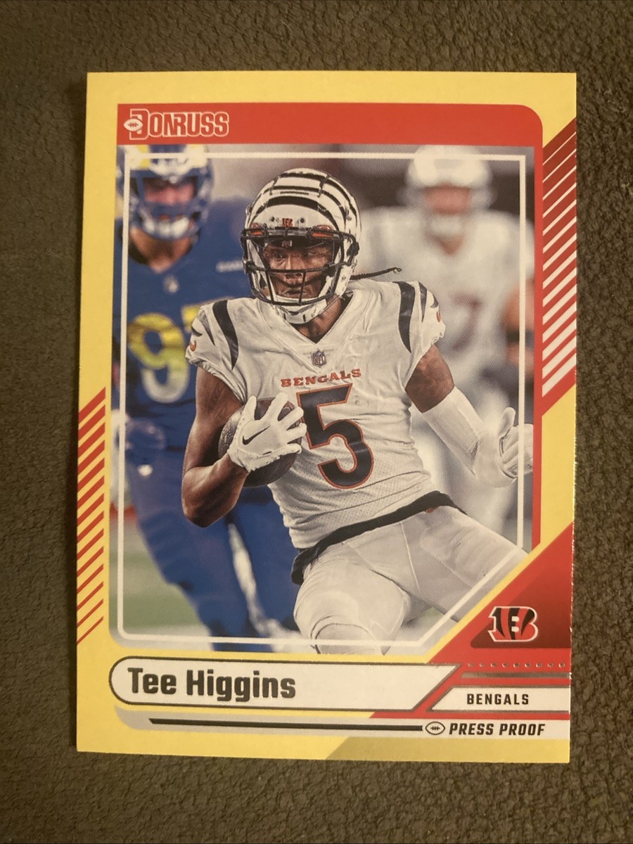 2024 Panini Donruss - Tee Higgins #82 Press Proof Yellow for sale