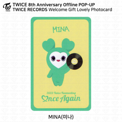 TWICE 8th Anniversary Offline POP UP TWICE RECORDS Benefit