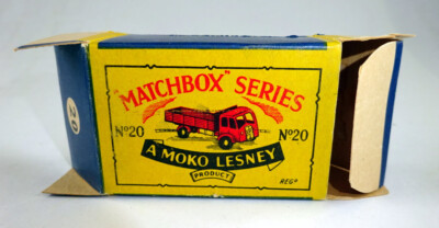 Matchbox 1-75 series No. 20A ERF Stake Truck dark red rare grey