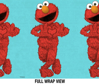 Sesame Street Elmo Paint 24oz Insulated Canteen Water Bottle Black