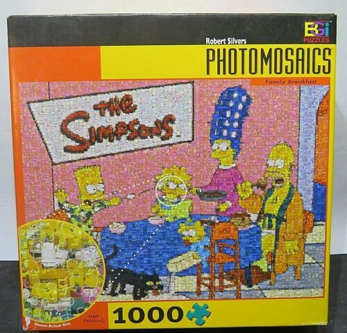 New The Simpsons Family Photomosaics 1000 Piece Jigsaw Puzzle