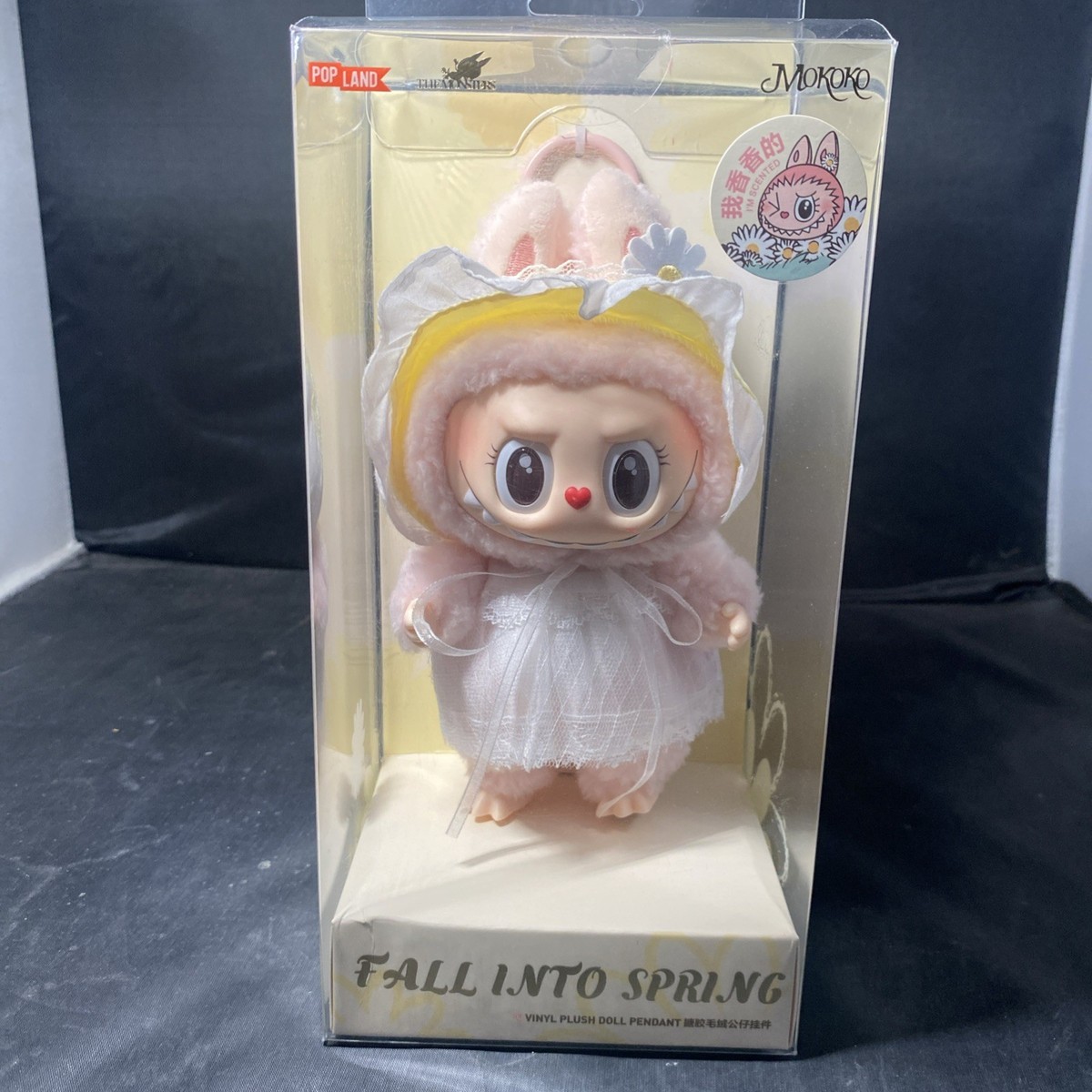 New POP#MART Pink Labubu MOKOKO V2 FALL INTO SPRING Plush Doll