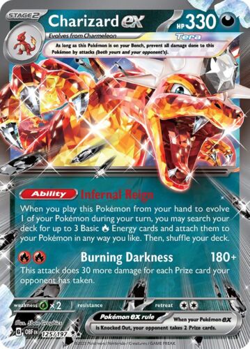 2023 Pokemon Charizard EX Graded Degree 9 Obsidian Flames Holo | eBay