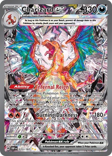 2025 Mega Charizard X ex 013/094 Pokemon Double Rare Phantasmal