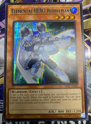 Yugioh Asian English Elemental Hero Bubbleman 24AT-AE500 Blue