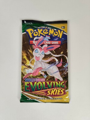 1X Evolving Skies Booster Pack Pokemon Factory Sealed English