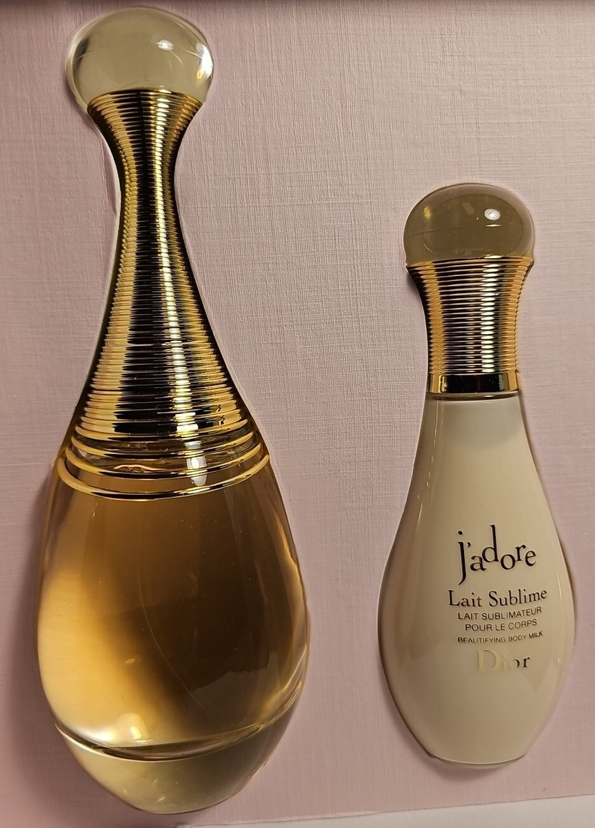 Dior j'adore 3Pc Gift Set 100ml/3.4fl.oz + 5ml Mini Edp Body Milk