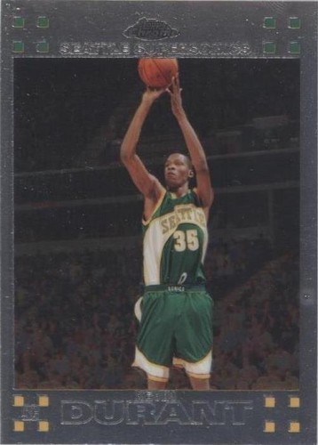 2007-08 Topps Chrome #131 Kevin Durant Rookie Card RC Supersonics