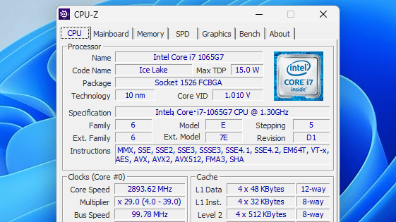 CPUの情報確認からベンチマークまで実行可能な定番アプリ「CPU-Z」の