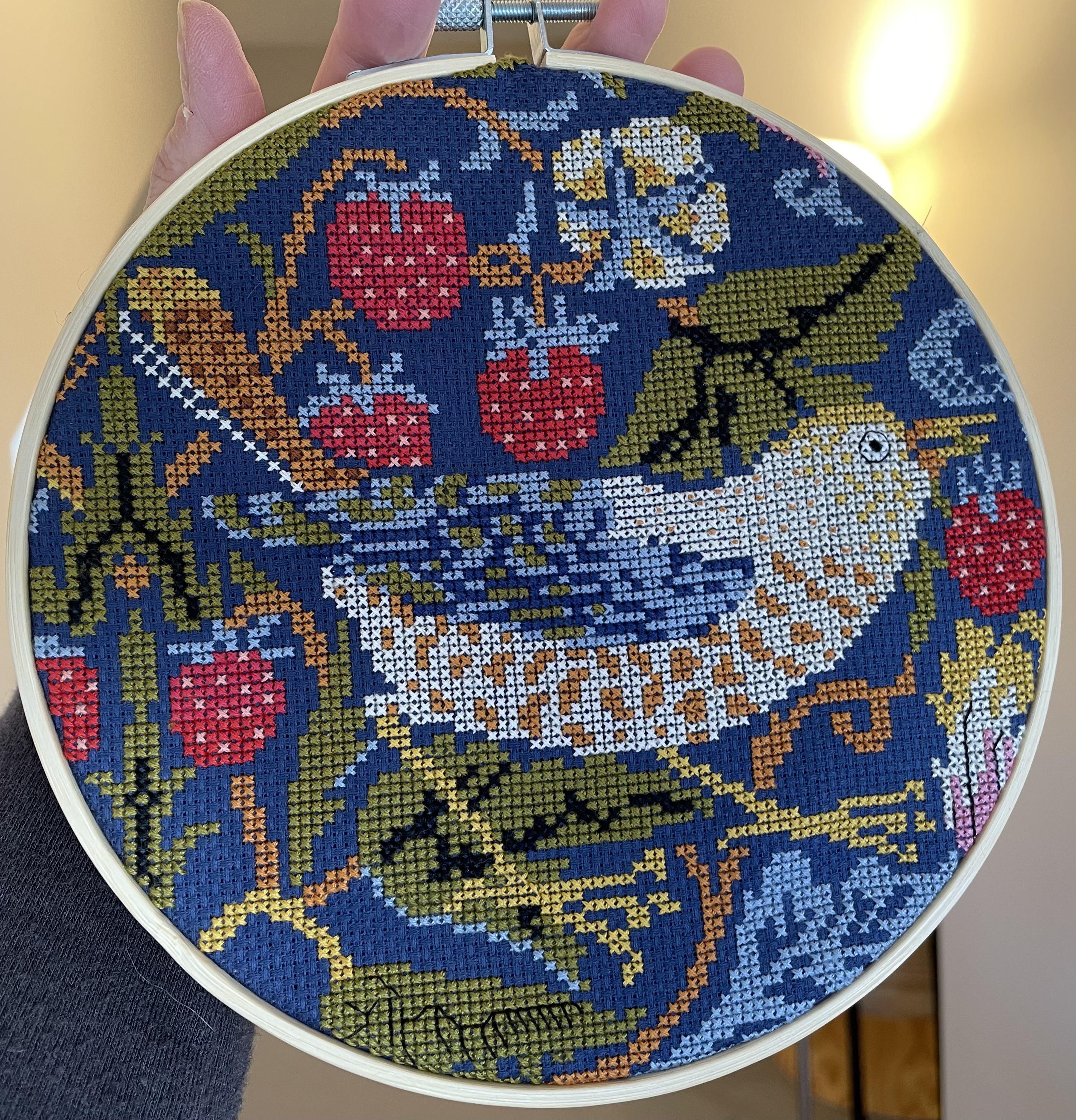 FO] Finally finished Strawberry Thief by William Morris. Many