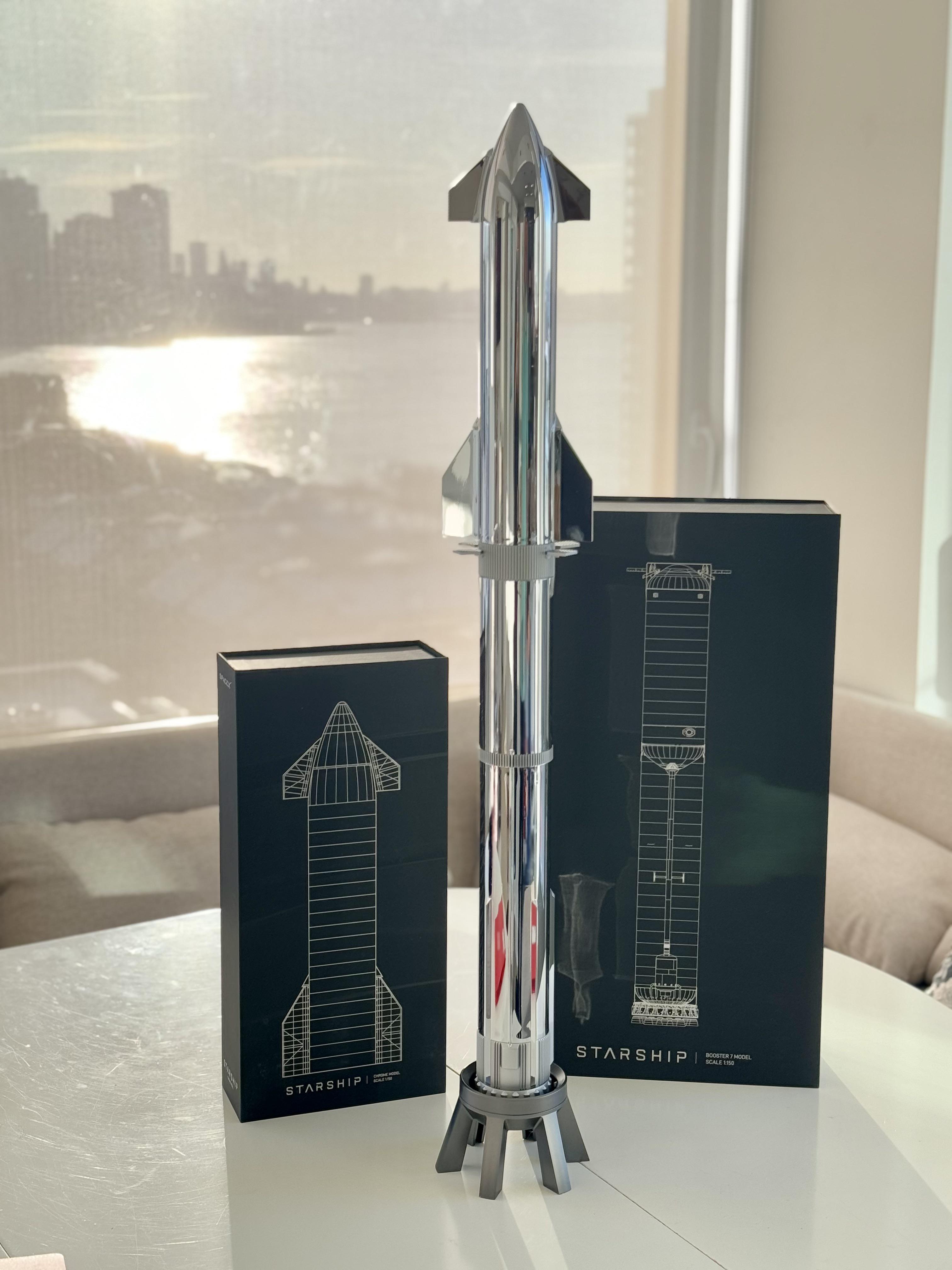 Starship Booster 7 Chrome Model : r/SpaceXLounge